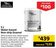 Fired Earth Water Based Non Drip Enamel-5L