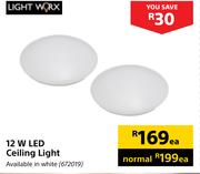 Lightworx 12W LED Ceiling Light-Each