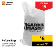 Garden Master Refuse Bags-660mm x 1.05m