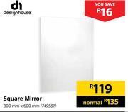 Design House Square Mirror-800mm x 600mm