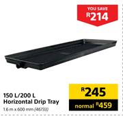 150L/200L Horizontal Drip Tray-1.6m x 600mm