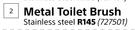 Lusso Metal Toilet Brush (Stainless Steel)