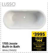 Lusso 1705 Jessie Built In Bath (White)
