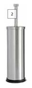 Lusso Metal Toilet Brush (Stainless Steel)
