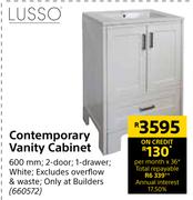 Lusso Contemporary Vanity Cabinet