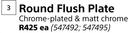 Geberit Round Flush Plate (Chrome Plated & Matt Chrome)-Each
