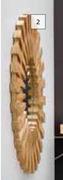DH Sunburst Woodgrain Mirror 490mm