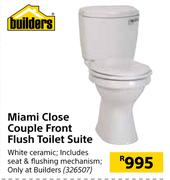 Builders Miami Close Couple Front Flush Toilet Suite  