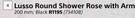 Lusso Round Shower Rose With Arm (Black) 200mm