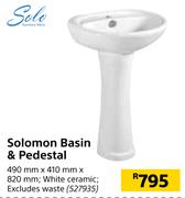 Solomon Basin & Pedestal-490mm x 410mm x 820mm