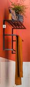 Lusso Large Wall Mount Towel Rack (Mahogany)-600mm x 250mm x 35mm