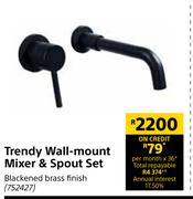 Trendy Wall Mount Mixer & Spout Set