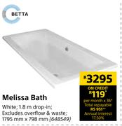 Betta Melissa Bath-1795mm x 798mm