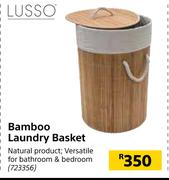 Lusso Bamboo Laundry Basket