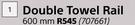 Lusso Rosa Bronze Bathroom Accessories Double Towel Rail 600mm