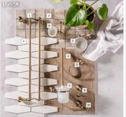 Lusso Rosa Bronze Bathroom Accessories Double Towel Rail 600mm