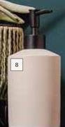 Lusso Embossed Tile Print Bathroom Accessories Soap Dispenser