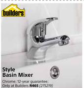 Builders Style Basin Mixer
