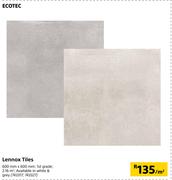 Ecotec Lennox Tiles-600mm x 600mm Per Sqm