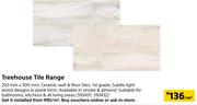 Treehouse Tile Range-250mm x 500mm Per Sqm