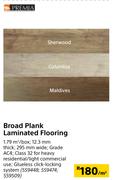 Premia Broad Plank Laminated Flooring-Per Sqm