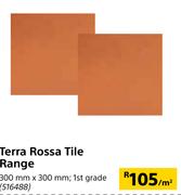 Terra Rossa Tile Range-300mm x 300mm Per Sqm