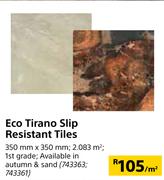 Eco Tirano Slip Resistant Tiles-350mm x 350mm Per Sqm