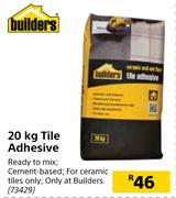 Builders 20Kg Tile Adhesive