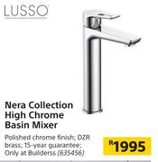 Lusso Nera Collection High Chrome Basin Mixer