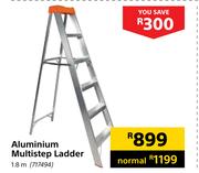 Aluminium Multistep Ladder 1.8m