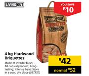 Living Out Hardwood Briquettes-4Kg
