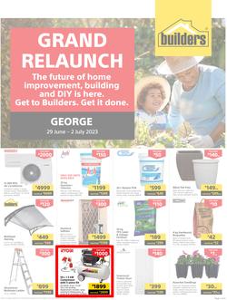 Builders : Grand Relaunch George (29 June - 02 July 2023), page 1