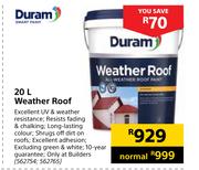 Duram Weather Roof-20L