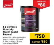 Plascon Velvaglo Non Drip Water Based Enamel-5L
