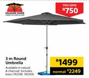 Kalahari Shade 3m Round Umbrella