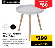 Home & Kitchen Round Tapered Side Table
