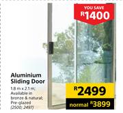 Aluminium Door Sliding Door-1.8m x 2.1m
