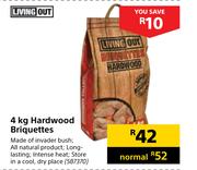 Living Out 4Kg Hardwood Briquettes