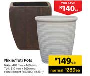 Nikie/Toti Pots-Each