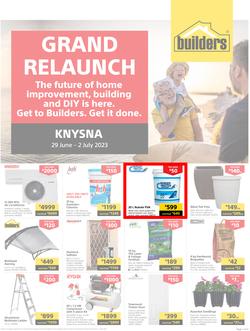 Builders : Grand Relaunch Knysna (29 June - 02 July 2023), page 1