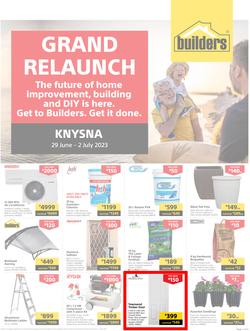 Builders : Grand Relaunch Knysna (29 June - 02 July 2023), page 1