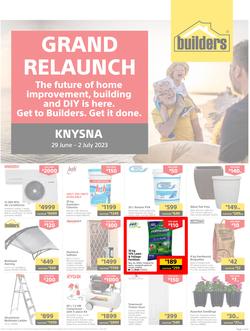 Builders : Grand Relaunch Knysna (29 June - 02 July 2023), page 1