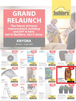 Builders : Grand Relaunch Knysna (29 June - 02 July 2023), page 1