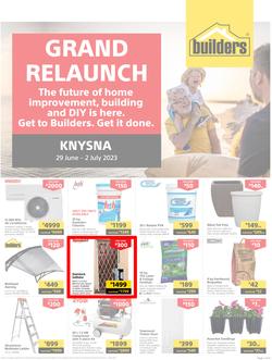 Builders : Grand Relaunch Knysna (29 June - 02 July 2023), page 1