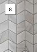 Carrara White Diamond Porcelain Tiles 480mm x 480mm 764914-Per PK