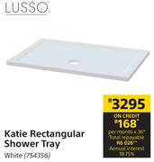 Lusso Katie Rectangular Shower Tray (White) 754356