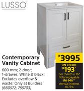 Lusso Contemporary Vanity Cabinet 660572; 755703