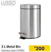 Lusso 3 L Metal Bin 727491