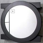 Hollywood Round Slide Mirror Cabinet Black & White 769869; 769870