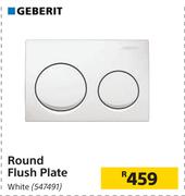 Geberit Round Flush Plate (White) 547491